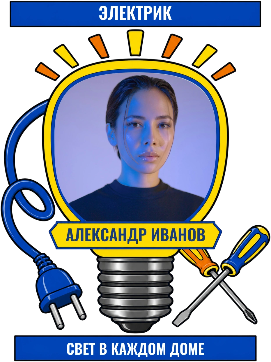 Мастер контакта — шаблон для печати