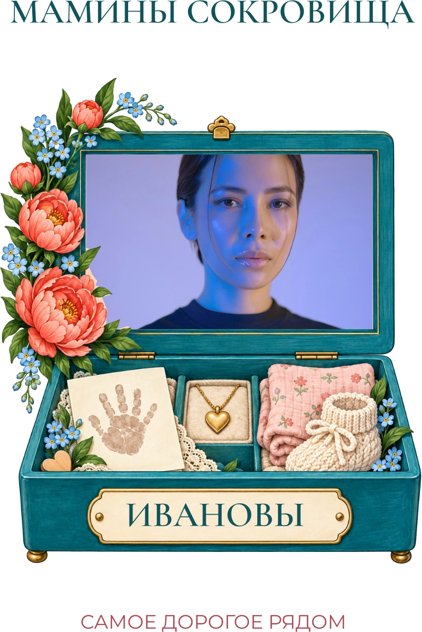 Мамины сокровища — шаблон для печати